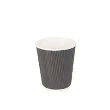 ripple wall style paper cup beverage use take out customized style design high quality